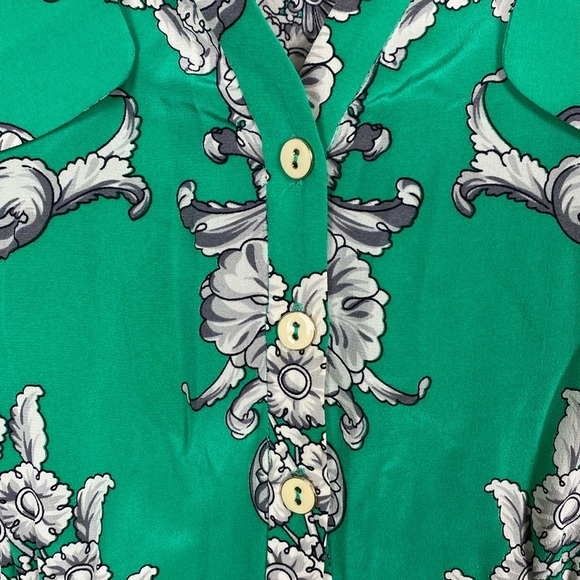 Yoanna Baraschi button front dress with roll tab sleeves - Picture 8 of 16